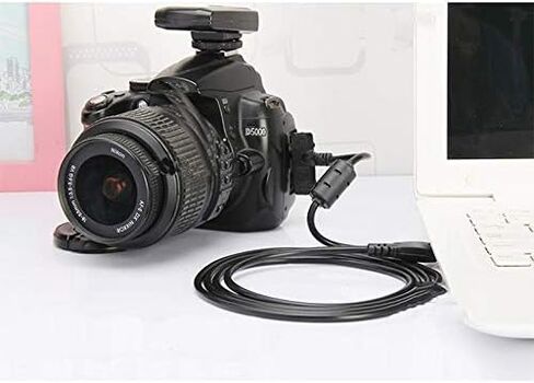 Replacement UC-E6 UC-E23 UC-E17 USB Cable Photo Transfer Cord Compatible with Nikon Digital Camera SLR DSLR D3200 D3300 D750 D5300 D7200 Coolpix L340 L32 A10 P520 P510 P500 S9200 S6300 More (3.3FT) in Saudi Arabia