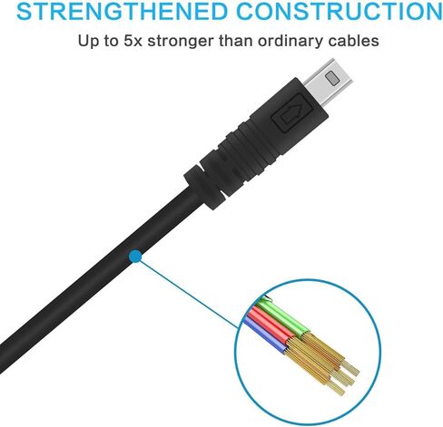 اليتوتوماو كيبل USB بديل لنقل الصور لكاميرا نيكون ديجيتال UC-E6 SLR DSLR D3300 D3400Ã' D750 D7200 كولبيكس L340 L32 A10 P520 P510 P500 S6000 S9200 S6300 S3300 S91000 Sكاميرا والمزيد in Kuwait