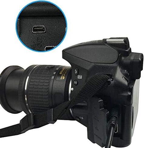 اليتوتوماو كيبل USB بديل لنقل الصور لكاميرا نيكون ديجيتال UC-E6 SLR DSLR D3300 D3400Ã' D750 D7200 كولبيكس L340 L32 A10 P520 P510 P500 S6000 S9200 S6300 S3300 S91000 Sكاميرا والمزيد in Kuwait