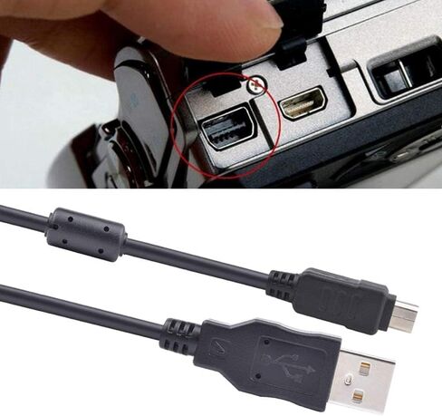 Alitutumao CB-USB5 CB-USB6 USB Date Cable Replacement Photo Transfer Cord Compatible with Olympus Mju Mju Tough Pen Stylus Digital Cameras TG-830 TG-630 TG-860 TG-870 and More (See More List Below) in Saudi Arabia