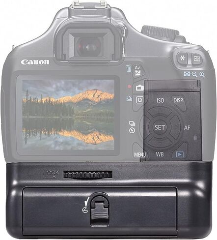 BM Premium Battery Grip Kit for Canon EOS Rebel T3, T5, T6, 1100D, 1200D, 1300D Digital Camera - Includes Qty 2 LP-10 Batteries + 1100DN Battery Grip Replacement in Saudi Arabia