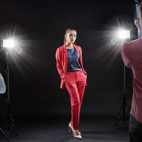 3 Packs 70 LED Video Light with Adjustable Tripod Stand/Color Filters, Obeamiu 5600K USB Studio Lighting Kit for Tablet/Low Angle Shooting, Collection Portrait YouTube Photography in Saudi Arabia