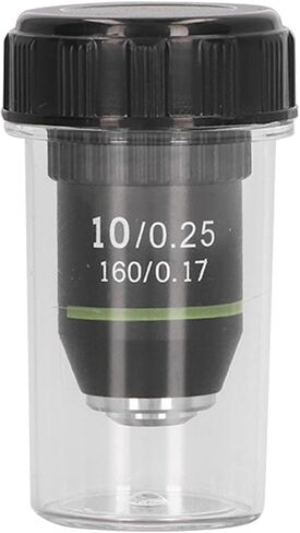 Achromatic Objective Lens 10X High Power Microscope Lens 20.2mm Interface Standard RMS Microscope Eyepiece Replacement in Kuwait