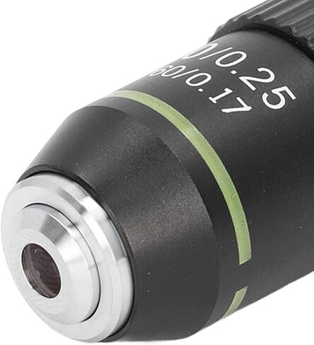 Achromatic Objective Lens 10X High Power Microscope Lens 20.2mm Interface Standard RMS Microscope Eyepiece Replacement in Kuwait