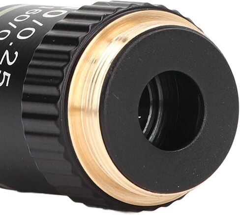 Achromatic Objective Lens 10X High Power Microscope Lens 20.2mm Interface Standard RMS Microscope Eyepiece Replacement in Kuwait