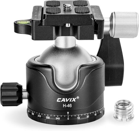 Ball Head Mount, CAVIX 36mm Ball Head Camera Tripod Head with 1/4“ Arca Swiss Quick Release Plate for Tripod, Monopod, DSLR, Camera,Load 33lb/15kg in Saudi Arabia