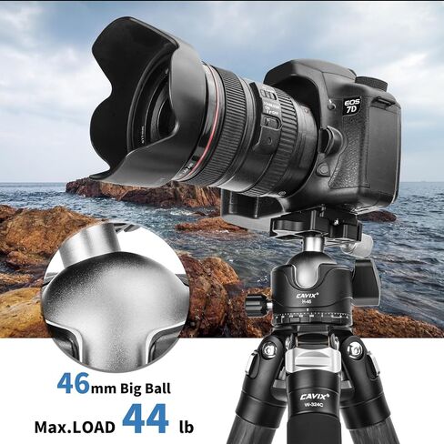 Ball Head Mount, CAVIX 36mm Ball Head Camera Tripod Head with 1/4“ Arca Swiss Quick Release Plate for Tripod, Monopod, DSLR, Camera,Load 33lb/15kg in Saudi Arabia
