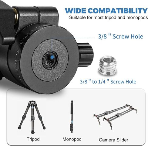 Ball Head Mount, CAVIX 36mm Ball Head Camera Tripod Head with 1/4“ Arca Swiss Quick Release Plate for Tripod, Monopod, DSLR, Camera,Load 33lb/15kg in Saudi Arabia