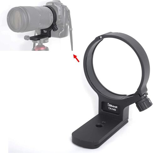 iShoot Lens Tripod Mount Ring for Tamron 100-400mm f/4.5-6.3 Di VC USD (A035), CNC Machined Lens Collar Support Bracket Holder, Bottom is ARCA-Swiss Fit Quick Release Plate for Tripod Ball Head in Saudi Arabia