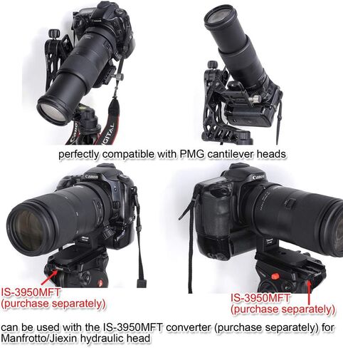iShoot Lens Tripod Mount Ring for Tamron 100-400mm f/4.5-6.3 Di VC USD (A035), CNC Machined Lens Collar Support Bracket Holder, Bottom is ARCA-Swiss Fit Quick Release Plate for Tripod Ball Head in Saudi Arabia