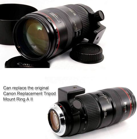 iShoot طوق عدسة معدني محسن ثلاثي القوائم ، لعدسة كانون EF 70-200mm f/4L (is/is II) USM ، Canon EF 400mm f/5.6 L USM ، عدسة Canon EF 80-200mm f/2.8L ، لوحة تحرير سريع in Saudi Arabia