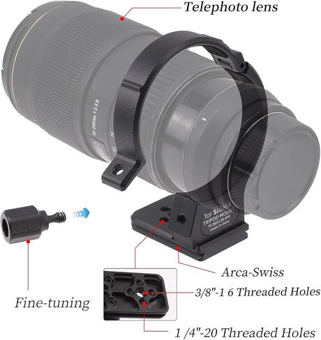 Foto4easy 71mm Tripod Collar Mount Ring for Sigma APO 70-200mm F2.8 II EX DG Macro HSM in Saudi Arabia