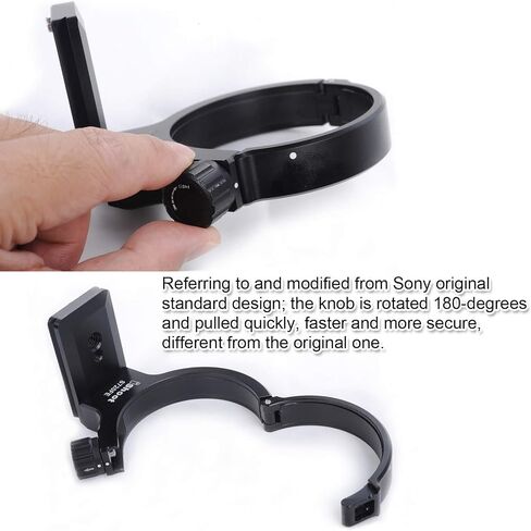 عدسة معدنية للكاميرا مع حامل ثلاثي للقدم من أجل Sony FE 70-200 مم f/4 G OSS عدسة SEL70200G، لوحة للفك السريع من ARCA السويسرية المدمجة مع فتحات برغي 1/4" و3/8" in Saudi Arabia