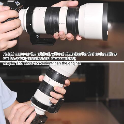 عدسة معدنية للكاميرا مع حامل ثلاثي للقدم من أجل Sony FE 70-200 مم f/4 G OSS عدسة SEL70200G، لوحة للفك السريع من ARCA السويسرية المدمجة مع فتحات برغي 1/4" و3/8" in Saudi Arabia