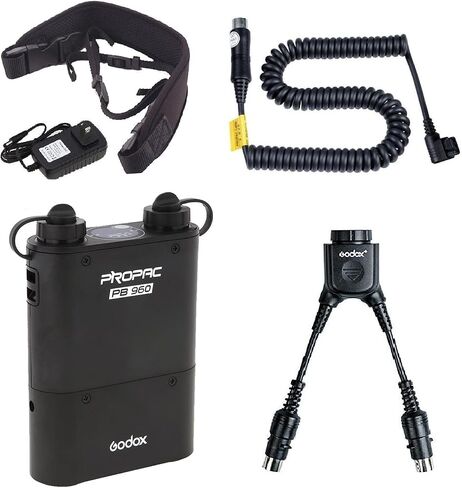 FOMITO GODOX PB960 Portable Extended Flash Power Battery Pack Kit Dual Output for Canon 600EX, 580EX II, 550EX, 430EZ, for Godox Yongnuo Flashes, for TT685 AD360II AD360 AD180 in Saudi Arabia