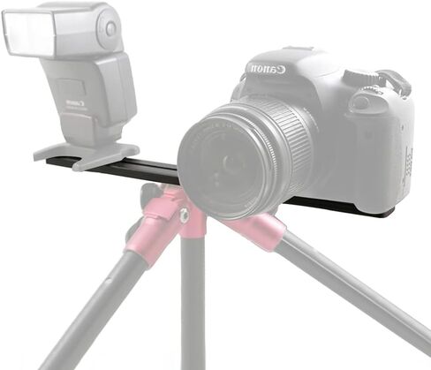 8"/20cm Dual Speedlite Camera Mount Tripod Bracket Flash Extension Bar,8" Dual Tripod Bracket for Camera,LED Video Light,DSLR Camera,Flash Light in Kuwait
