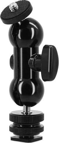 Camera Hot Shoe Mount to 1/4"-20 Tripod Screw Adapter Flash Shoe Mount for DSLR Camera Rig (Pack of 2) in Saudi Arabia