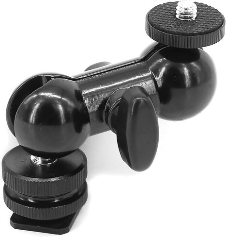 Camera Hot Shoe Mount to 1/4"-20 Tripod Screw Adapter Flash Shoe Mount for DSLR Camera Rig (Pack of 2) in Saudi Arabia