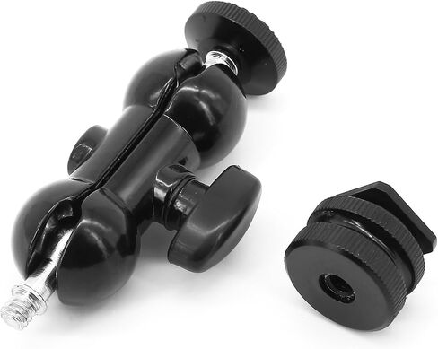 Camera Hot Shoe Mount to 1/4"-20 Tripod Screw Adapter Flash Shoe Mount for DSLR Camera Rig (Pack of 2) in Saudi Arabia