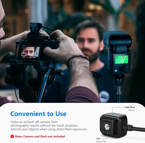 Neewer 4.2'/1.3m TTL Off Camera Flash Speedlite Cord compatible with Canon DSLR 800D/750D/700D/650D/600D/7D2/7D/6D2/6D/5D4/5D3/5D2/5DS/1D4/1D3/100D/80D/70D/60D Cameras in Saudi Arabia