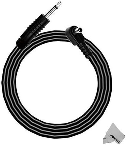 FOMITO Flash Sync Cable 3m - 3.5mm Plug to Male PC Studio Strobe Trigger Camera Lighting for Godox Neewer Nicefoto Jinbei Yongnuo in Kuwait