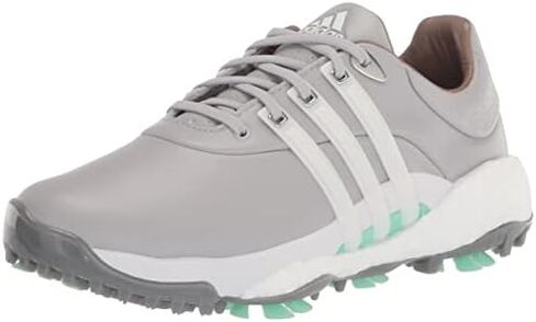 adidas Women's TOUR360 22 Golf Shoes, Footwear White/Footwear White/Almost Pink, 7.5 in Saudi Arabia