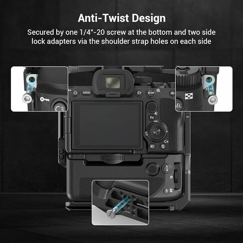 SmallRig Cage for Sony Alpha 7R V/Alpha 7 IV/Alpha 7S III/Alpha 7R IV/Alpha 1 with VG-C4EM Battery Grip - 3594 in Kuwait