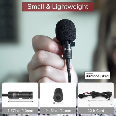 PIXEL Microphone for iPhone iPad(Apple MFi-Certified) from Mic for iPhone Live Streaming Vlogging | External Microphone for iPhone Video Recording, Compatible with Apple Lightning Devices (5ft) in Saudi Arabia
