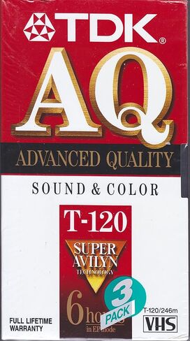 TDK 120 min VHS Video Cassette (3-Pack) in Saudi Arabia