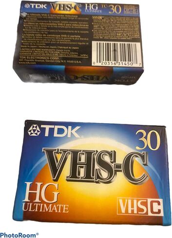 TDK VHS-C Premium Camcorder Tape, 30 Minutes, 3-Pack of Tapes in Kuwait