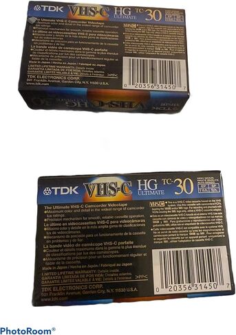 TDK VHS-C Premium Camcorder Tape, 30 Minutes, 3-Pack of Tapes in Kuwait