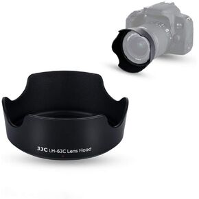 JJC EW-63C Lens Hood for Canon Rebel T8i T7i T6i with EF-S 18-55mm Kit Lens | for Canon EF-S 18-55mm f4-5.6 IS STM, RF-S 14-30mm f4-6.3 IS STM PZ, RF 24-50mm f4.5-6.3 IS STM Lens, Bayonet, Reversible in Saudi Arabia