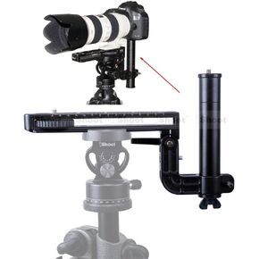 iShoot Foldable Telephoto Lens Bracket, All-Metal Long-Focus Lens Support, Lens Holder with 20cm Quick Release Plate for Arca-Swiss Fit Tripod Ball Head, Compatible with Canon Nikon Sony Cameras in Kuwait