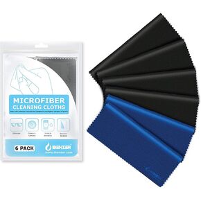 IBENZER Microfiber Cleaning Cloths for Electronics – Micro Fiber Camera Lens Cleaning Cloth, Glasses, Screens, Eyeglasses, iPad, iPhone, Cell Phone, LCD TV Screens and More, MF01S-6P-A in Saudi Arabia