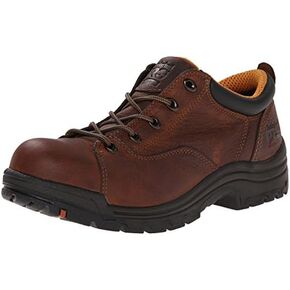 حذاء عمل Timberland Pro نسائي Titan Oxford من خليط معدني لأصابع القدم، متوسط، بني محبب بالكامل، متوسط, بني محبب بالكامل., Medium in Saudi Arabia