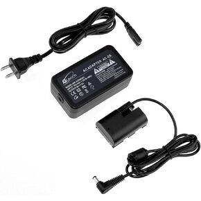 Glorich DR-E6 DC Coupler LP-E6 LP-E6N Dummy Battery ACK-E6 AC Power Supply Adapter Kit for Cameras Canon EOS R7 R6 R5 R 90D 80D 7D Mark II 7D 70D 6D 60D 5D Mark IV 5DS, with Fully-Decoded Smart Chip in Saudi Arabia