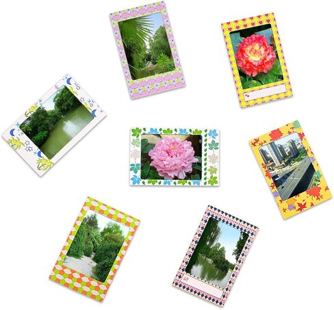 مجموعة ملحقات Sunmns الملونة المتوافقة مع كاميرا Fujifilm Instax Mini 13 12 11 9 8 90 70، تتضمن الملحقات ملصق فيلم وإطارات مكتب وإطار معلق وحزام in Kuwait