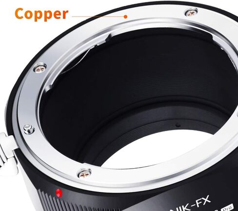 محول تركيب عدسة مفهوم K&F متوافق مع عدسات تركيب Nikon G/F/AI/AIS/D/AF-S لكاميرات Fujifilm Fuji X-Series X FX مع تصميم طلاء لامع لـ Fuji XT2 XT20 XE3 XT1 X-T2 in Saudi Arabia
