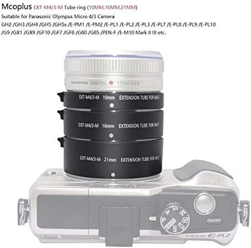 EXT-M4/3-M 10mm 16mm Automatic Extension Tube for Olympus Panasonic Micro 4/3 System Camera in Saudi Arabia