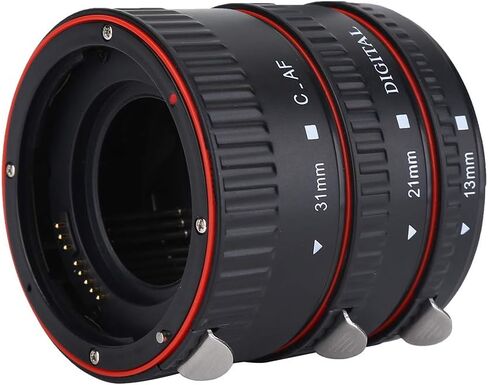 Bindpo Auto Focus Macro Extension Tube Set,13mm + 21mm + 31mm Metal Autofocus EF Macro Extension Tube Set,Macro Extension Tube Set for EF Mount in Saudi Arabia