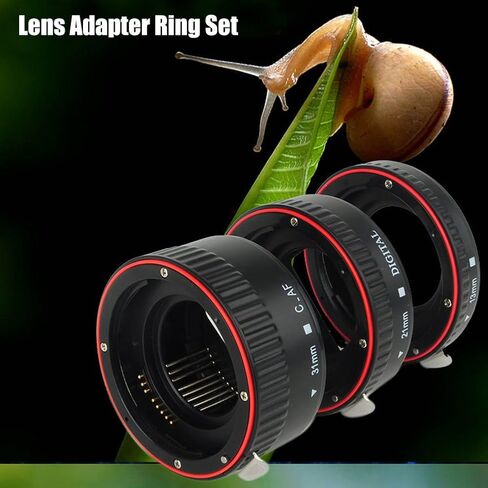 Bindpo Auto Focus Macro Extension Tube Set,13mm + 21mm + 31mm Metal Autofocus EF Macro Extension Tube Set,Macro Extension Tube Set for EF Mount in Saudi Arabia