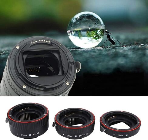 Bindpo Auto Focus Macro Extension Tube Set,13mm + 21mm + 31mm Metal Autofocus EF Macro Extension Tube Set,Macro Extension Tube Set for EF Mount in Saudi Arabia