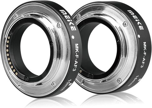 MEIKE MK-F-AF3 Auto Fucus Macro Extension Tube for Compatible with All Fujifilm Mirrorless Camera(10mm 16mm only or conbination) X-T1 X-T2 X-Pro1 X-Pro2 X-T10 X-A1 X-E1 X-E2 X-E3 X-T20 X-T3 X-T30 etc in Saudi Arabia