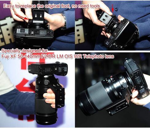 iShoot Metal Tripod Mount Ring Camera Lens Replacement Foot Lens Collar Base Support Adapter Stand for Fuji XF 50-140mm F2.8 R LM OIS WR Telephoto Lens with Arca-Swiss Type Quick Release Plate in Saudi Arabia