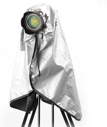 Movo CRC03 Extra-Long Camera Rain Coat Rain Cover for DSLR Cameras, Lens, and Tripod (Metallic Gray) in Saudi Arabia
