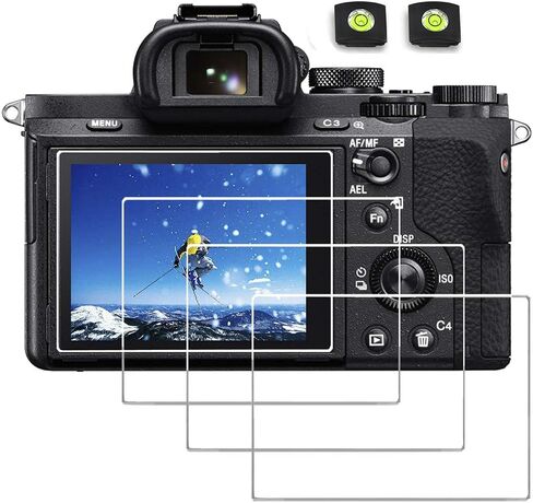 واقي شاشة ديبوس لسوني A7III A7R III A7II A7 III II A7M3 A7M2 A7SMII RX1 DSC-RX1 RII RX1R Cyber-Shot RX10 DSC-RX10 II III IV، 0.3 مم زجاج صلب مقاوم للخدش عالي 9H (قطعتان) in Saudi Arabia