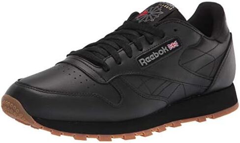 Reebok Unisex Classic Leather Sneaker, White/Black, 10.5 US Men in Kuwait
