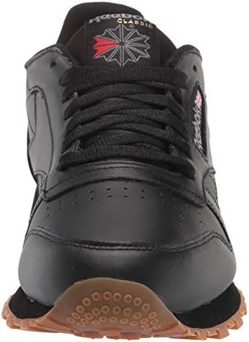 Reebok Unisex Classic Leather Sneaker, White/Black, 10.5 US Men in Kuwait
