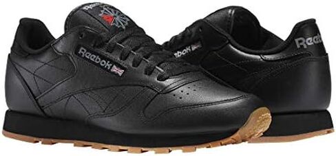 Reebok Unisex Classic Leather Sneaker, White/Black, 10.5 US Men in Kuwait