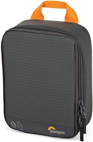 Lowepro GearUp Filter Pouch 100, Camera Case for Filter, Filter Case with 10 Sheet Filters, 2 Round Filters, Filter Mount, Non-Scratch Card Sleeve, Made with Recycled Fabrics, Grey in Saudi Arabia